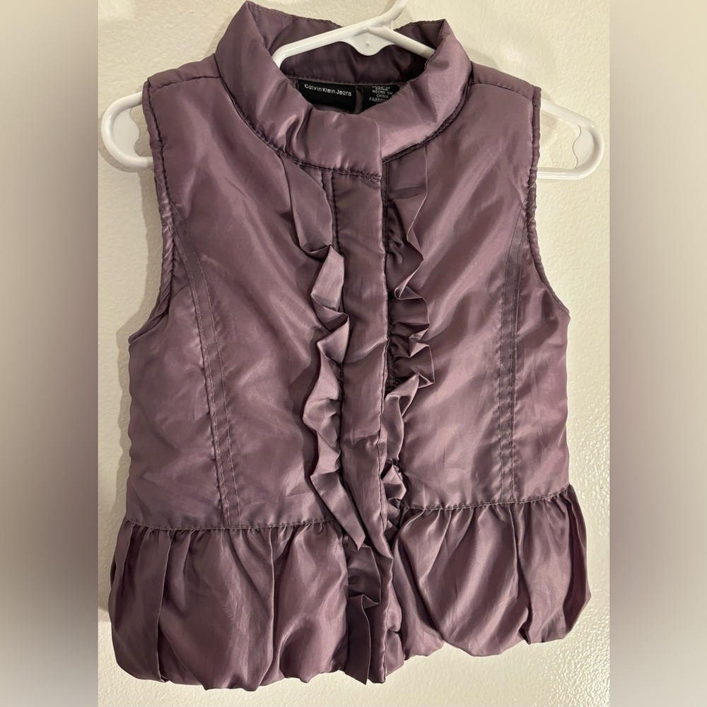 Calvin Klein Jeans Purple Puffer Vest 24M